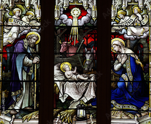 Photo: Nativity: birth of Jesus with Mary and Jospeh Nativity: birth of Jesus with Mary and Jospeh