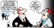 Two financial consultants meet for drinks