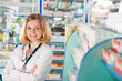 Young pharmcist in drugstore