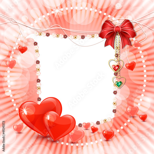 Vector: Beautiful valentine's day banner with abstract hearts Beautiful valentine's day banner with abstract hearts