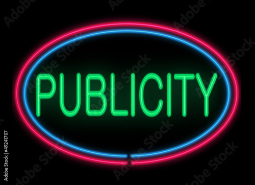 Illustration: Publicity concept. Publicity concept.