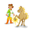 Smith and horse