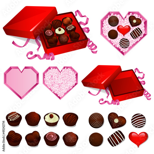 Vector: Valentine’s chocolate gift Valentine’s chocolate gift