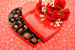 Valentine's Candy with Red Roses