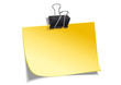 Vector: Post-it avec pince métallique Post-it avec pince métallique