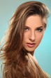 Young woman with beautiful long hair