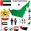 United Arab Emirates map