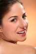 Caucasian woman with natural make-up