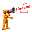 Megaphone I Love You