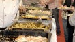 warmes Buffet einer Betriebsfeier