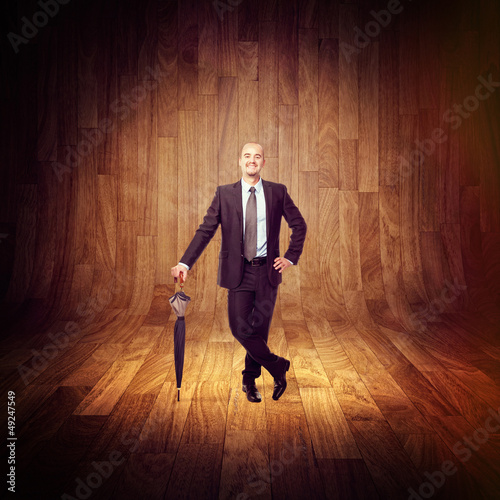 Photo: man with umbrella man with umbrella