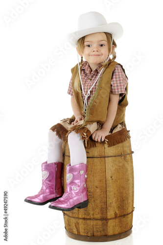 Photo: Smug Little Cowgirl Smug Little Cowgirl
