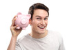 Man with piggy bank