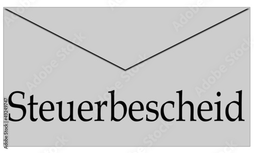 Illustration: Brief - Steuerbescheid Brief - Steuerbescheid