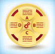 Infographic presentation diagram