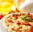pizza with ingredients