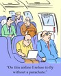 Business passenger does not trust the airline