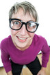 funny face in the glasses
