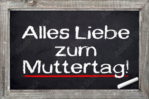 Photo: Kreidetafel mit Alles liebe zum Muttertag Kreidetafel mit Alles liebe zum Muttertag