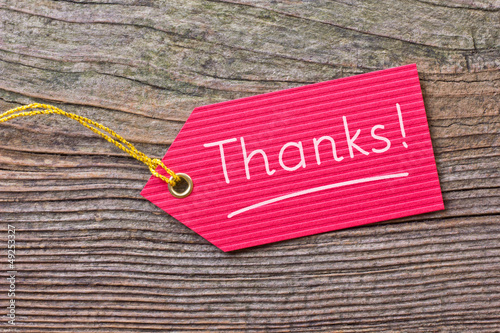 Photo: Thanks Thanks