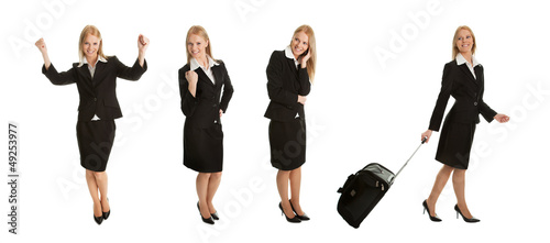 Photo: Photos of businesswomen with travel bag Photos of businesswomen with travel bag