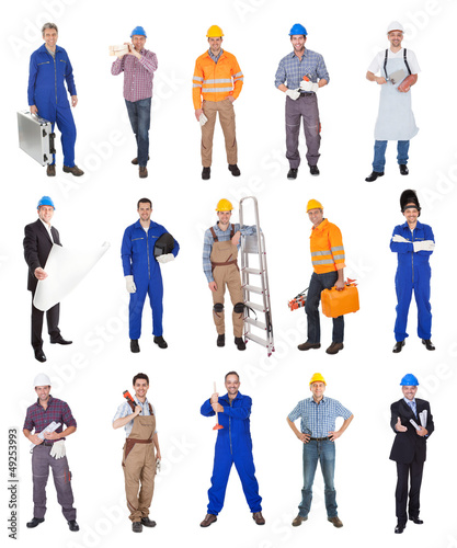 Photo: Industrial construction workers Industrial construction workers