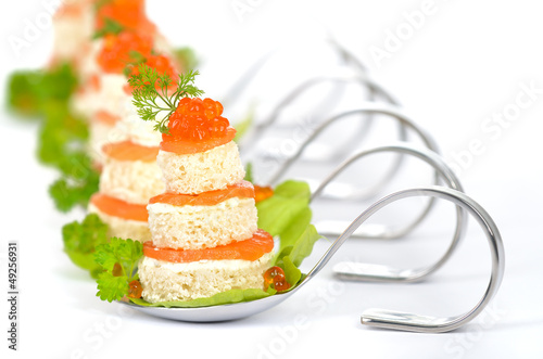 Photo: Lachs-Kaviar-Häppchen Lachs-Kaviar-Häppchen
