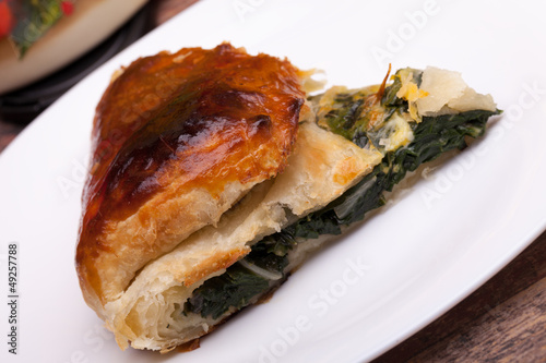 Photo: Piece Of Italian Pie With Chard Piece Of Italian Pie With Chard