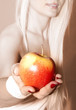 hand that suggests to take apple