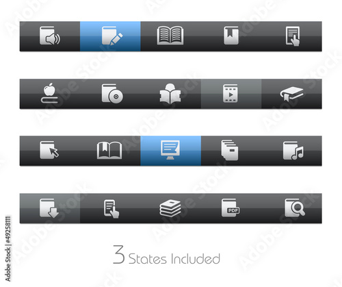 Vector: Books / It includes 3 states in different layers Books / It includes 3 states in different layers