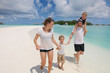 happy family on vacation