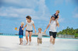 happy family on vacation