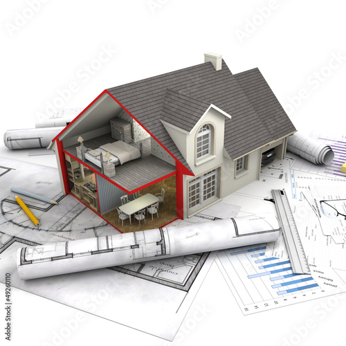 Illustration: House cut House cut