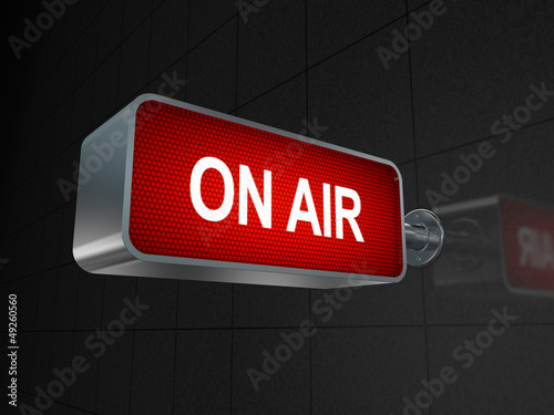 Illustration: On Air sign On Air sign