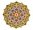 Closeup of a colorful oriental mosaic