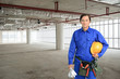 Smiling worker