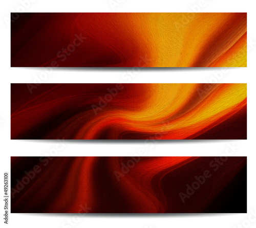 Photo: Abstract Banner Set Abstract Banner Set