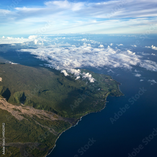 Photo: Vue aérienne de La Réunion Vue aérienne de La Réunion