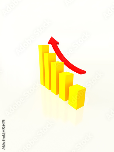 Illustration: business graph business graph