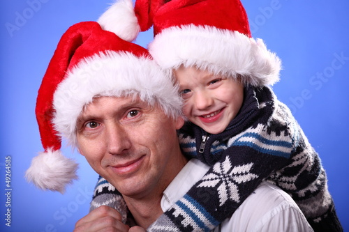 Photo: 2 Weihnachtsmänner 2 Weihnachtsmänner