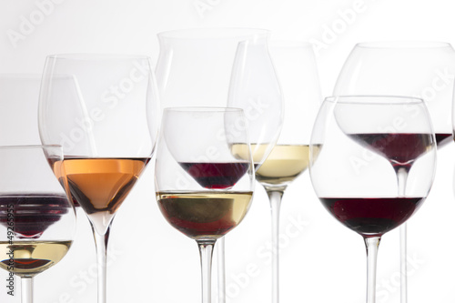 Photo: still life of wine glasses with wine still life of wine glasses with wine