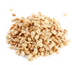 pile peanuts on a white background