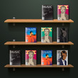 Bookshelf, vector Eps10 illustration.