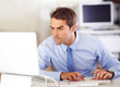 Dominating his workload - Focused employee