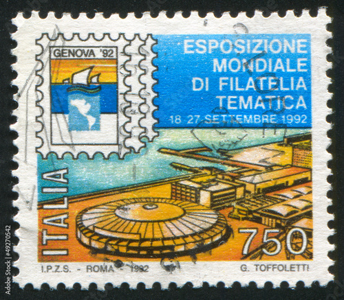 Photo: International philatelic exhibition in Genoa International philatelic exhibition in Genoa