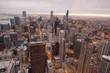 Chicago skyline from the hancock tower