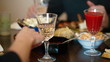Man and Woman Having Lunch At Home, Closeup