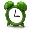 Illustration of green clock