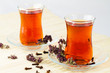 Turkish Traditional Tea in glasses