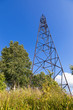 Geodetic points in Russia in sunny summer day
